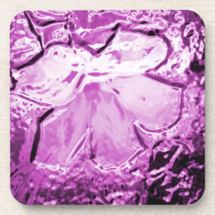 Dessous-de-verre Fleur de verre violet