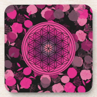 Dessous-de-verre fleur de vie, géométrique sacrée, zen, chakra,  