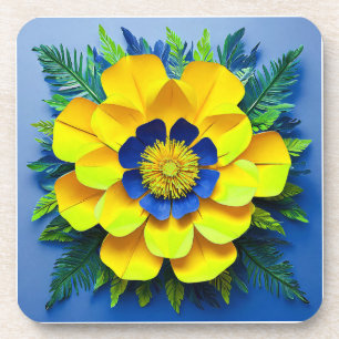 Dessous-de-verre Fleur en papier