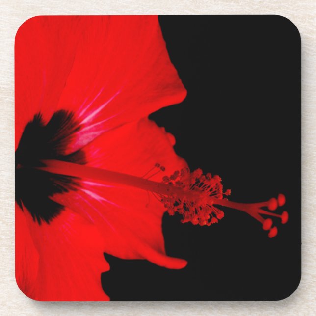 Dessous-de-verre Fleur rouge étonnante (Devant)