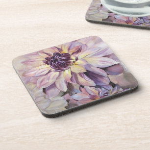 DESSOUS DE VERRE FLEURS DAHLIA