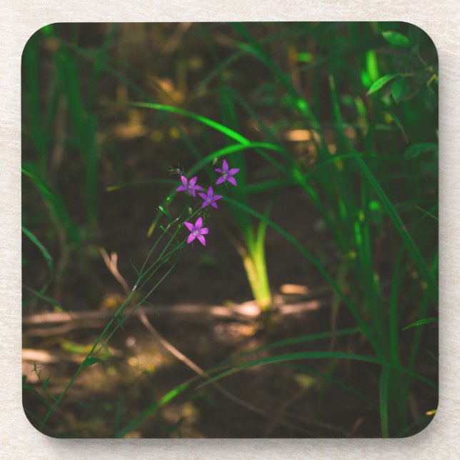 Dessous-de-verre Fleurs de forêts sauvages pourpres (Devant)