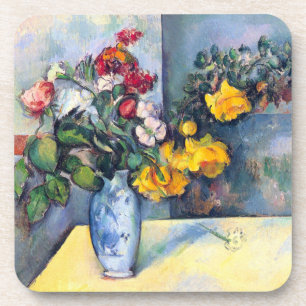 Dessous-de-verre Fleurs de la vie morte dans un vase par Paul Cezan
