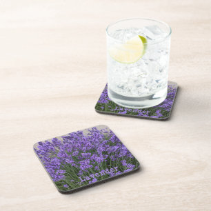 Dessous-de-verre Fleurs de Lavande Violette Florales