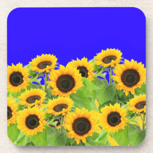 Dessous-de-verre Fleurs de soleil - Liberté Ukraine Paix drapeau u