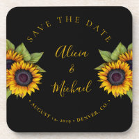 Fleurs de soleil modernes rustiques simple mariage