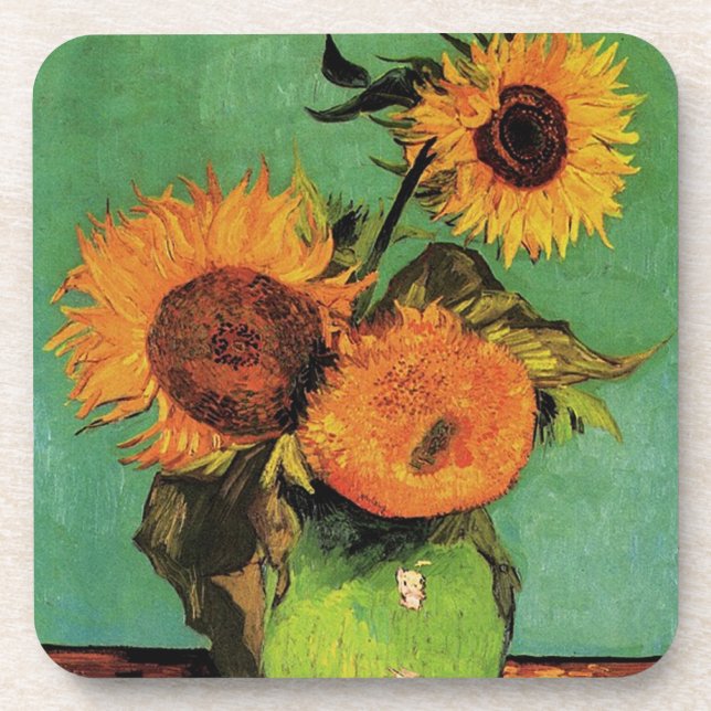 Dessous-de-verre Fleurs de soleil Vincent van Gogh (Devant)