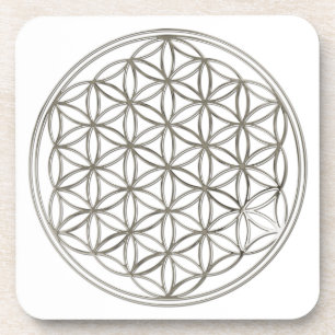 Dessous-de-verre FLEURS DE VIE - argent