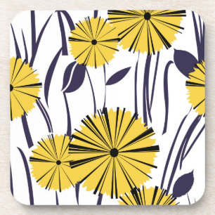 Dessous-de-verre Fleurs jaunes