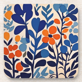 Dessous-de-verre fleurs retro 70's