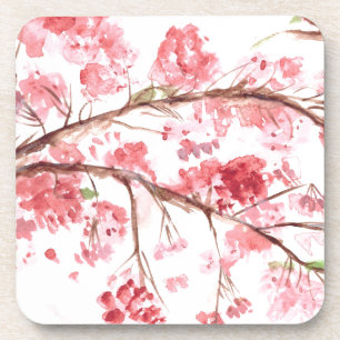 Dessous-de-verre Fleurs roses de cerisier Sakura Asiatique Japonais