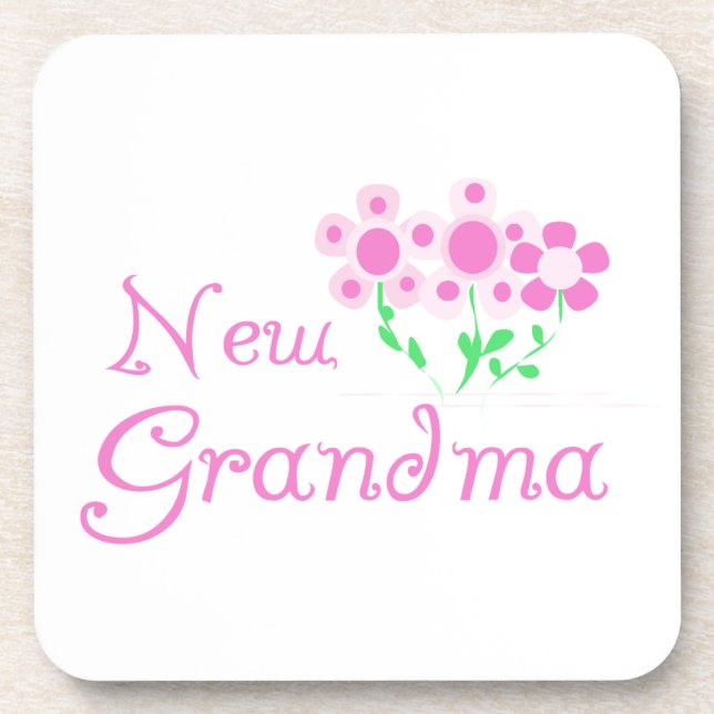 Dessous-de-verre Fleurs roses Nouveaux cadeaux grand-mère (Devant)
