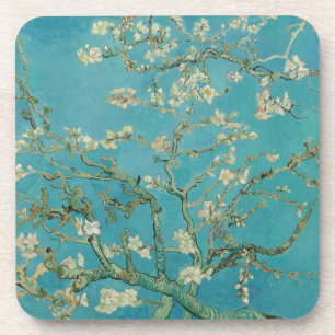 Dessous-de-verre Floraison d'amandier, Peinture à l'huile, Vincent 