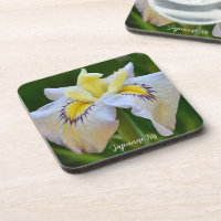 Floral d'Iris japonais blanc et jaune