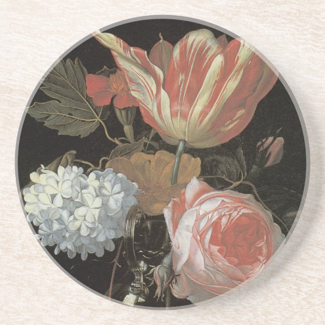 Dessous de verre floraux de beaux-arts (Devant)