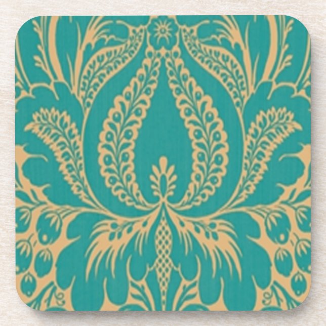 Dessous de verre Floraux Imaginaires Aqua (Devant)