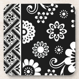 Dessous-de-verre Flore de morue noire et blanche...dessous de verre