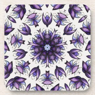 Dessous-de-verre Flower Mandala Abstract Kaleidoscopic Pattern