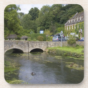 Dessous-de-verre Flux de truites dans le village de Bibury,