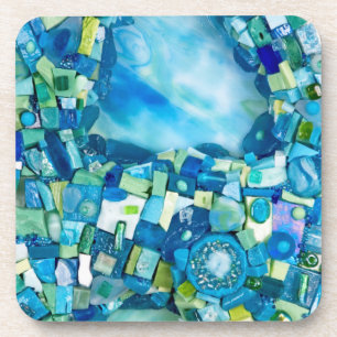Dessous-de-verre Flux de vie Mosaïque de médias mixtes