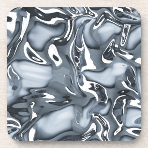 Dessous-de-verre Flux métallique Chrome