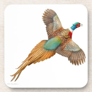 Dessous-de-verre Flying Wild Ringneck Pheasant Cork Dessous de verr