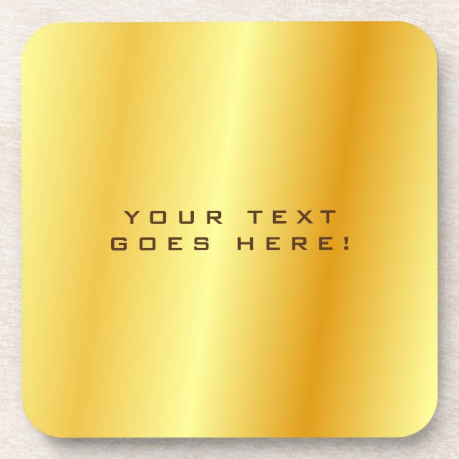 Dessous-de-verre Fond de couleur or uni spécial (Devant)