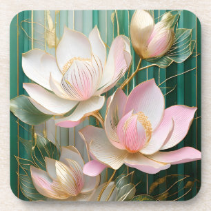Dessous-de-verre Fond d'écran en fleurs Art Magnolia Japonais