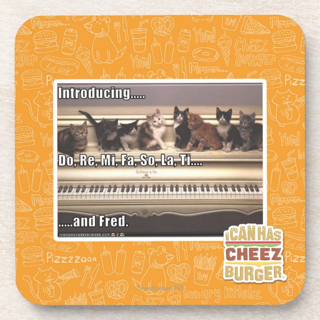 Dessous-de-verre Font, le Re, MI, fa, ainsi, La, Ti, Fred (Devant)