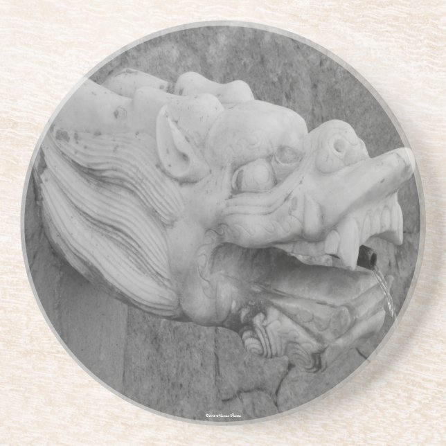 Dessous de verre Fontaine Dragon (Devant)