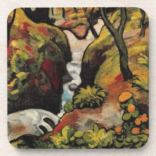 Dessous-de-verre Forest Brook par August Macke Expressionnisme Vint (Devant)