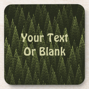 Dessous-de-verre Forêt de conifères fractale