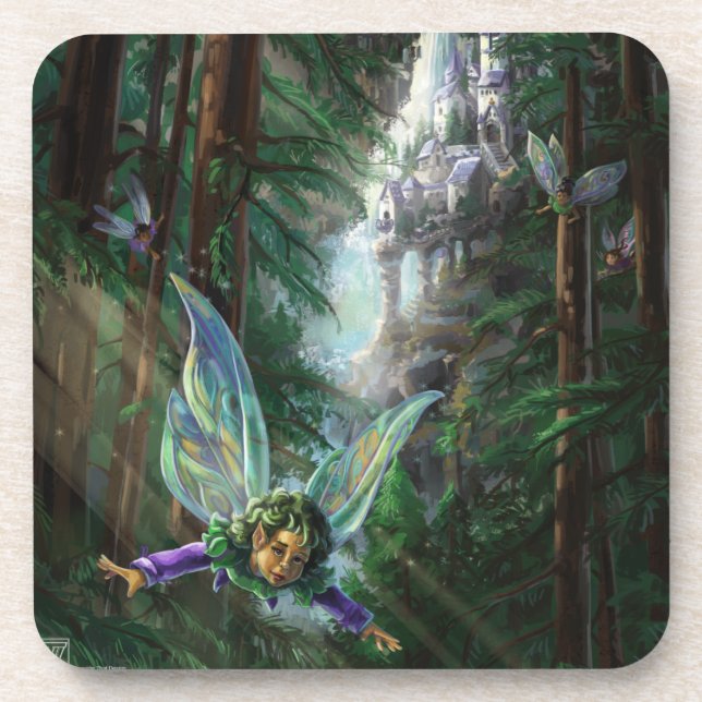 Dessous-de-verre Forêt du château de fées (Devant)