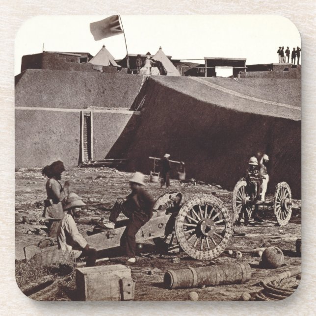 Dessous-de-verre Fort de Pehlang, 1860 (copie d'argent d'albumen) (Devant)