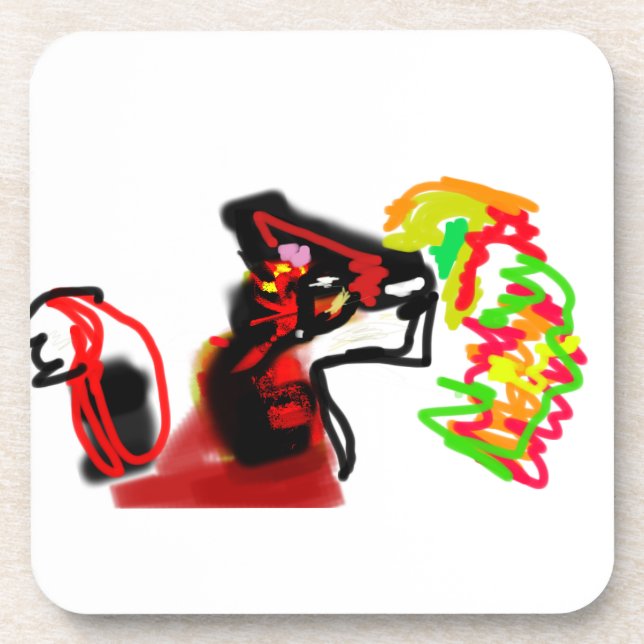 Dessous-de-verre Fox playing now autumn  (Devant)