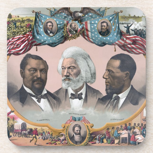 Dessous-de-verre Fr3d3rick Bailey Douglass avec Black Abolitionnist (Devant)