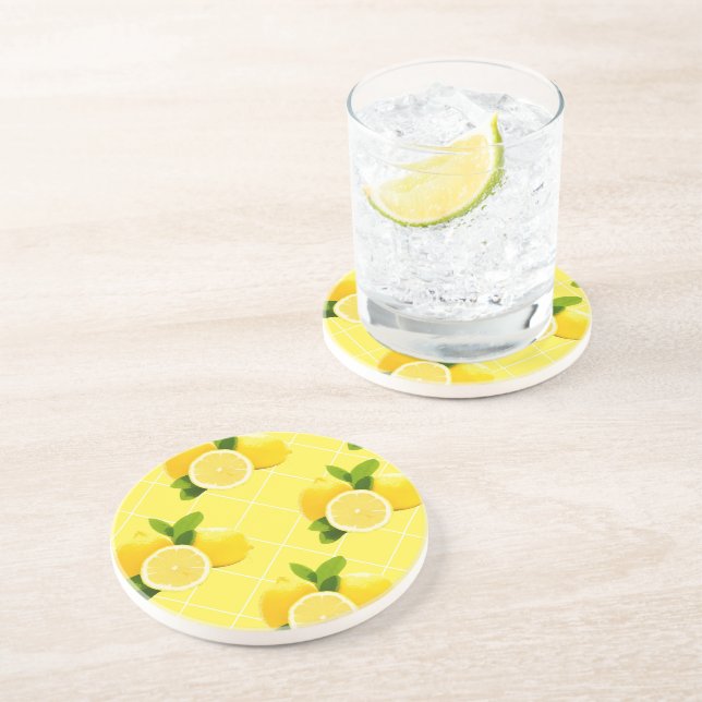 Dessous de verre frais au citron (Côté)