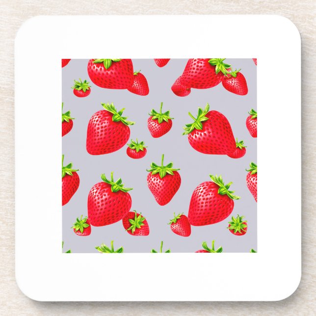 dessous de verre fraise (Devant)
