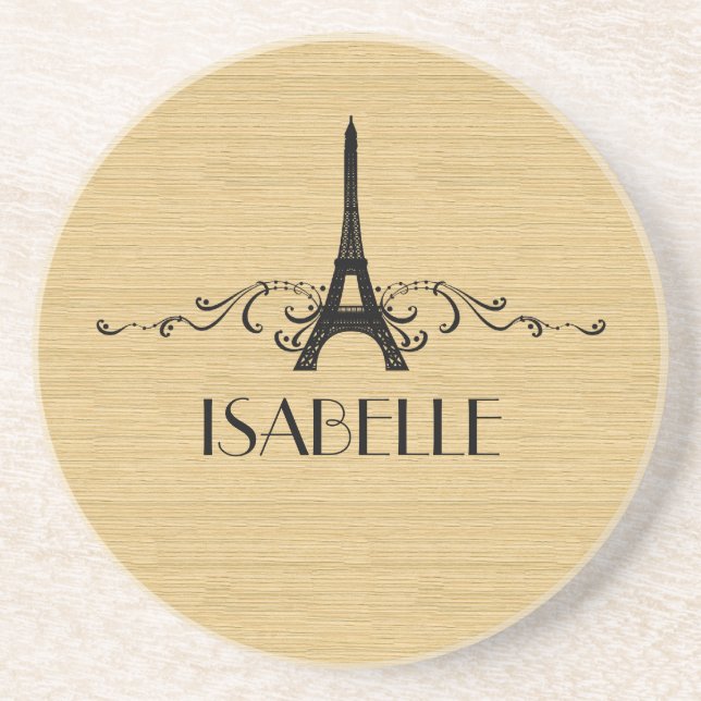 Dessous de verre français d'ébène (Devant)