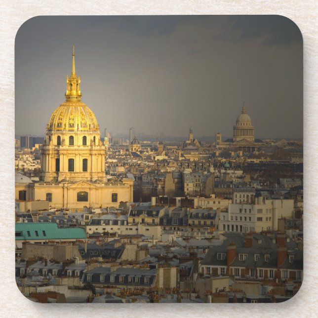Dessous-de-verre France, Paris. Les Invalides vues depuis (Devant)