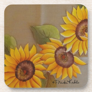 Dessous-de-verre Frida Kahlo a peint des tournesols