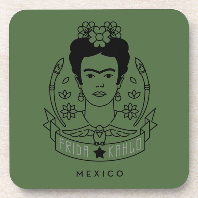 Dessous-de-verre Frida Kahlo | Heroína (Devant)