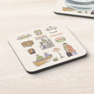 Dessous-de-verre FRIENDS™   Icônes de dessin animé