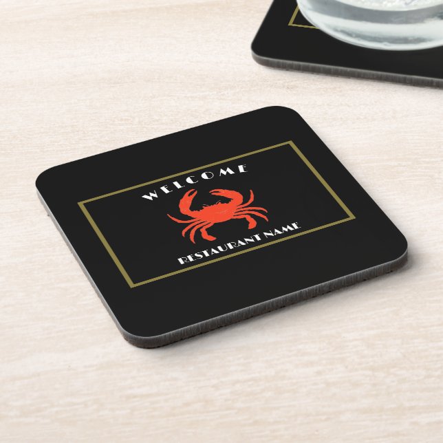 Dessous-de-verre Fruits de mer modernes accueil Crabe rouge personn (Côté gauche)