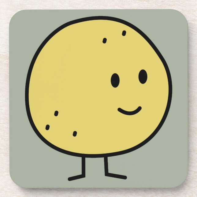 Dessous-de-verre Fruits de sourire heureux de pamplemousse (Devant)