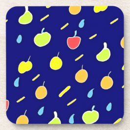 Dessous-de-verre Fruits tropicaux Motif couleur néon
