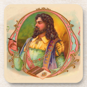 Dessous-de-verre fumeur de cigares du XVIe siècle