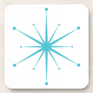 Dessous-de-verre Fun Midsiècle moderne Retro Starburst