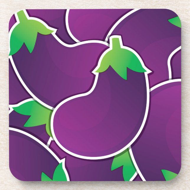 Dessous-de-verre Funky eggplant (Devant)