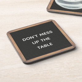 Dessous-de-verre Funny Custom Message Letterboard